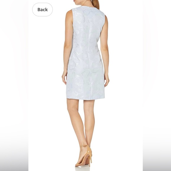 Tahari ASL Women's Floral Jacquard Wrap Jacket and Dress Set - Picture 4 of 12